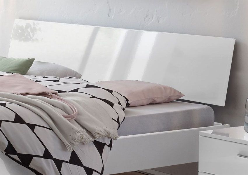 Bett Hochglanz weiß Bett in Hochglanz weiß