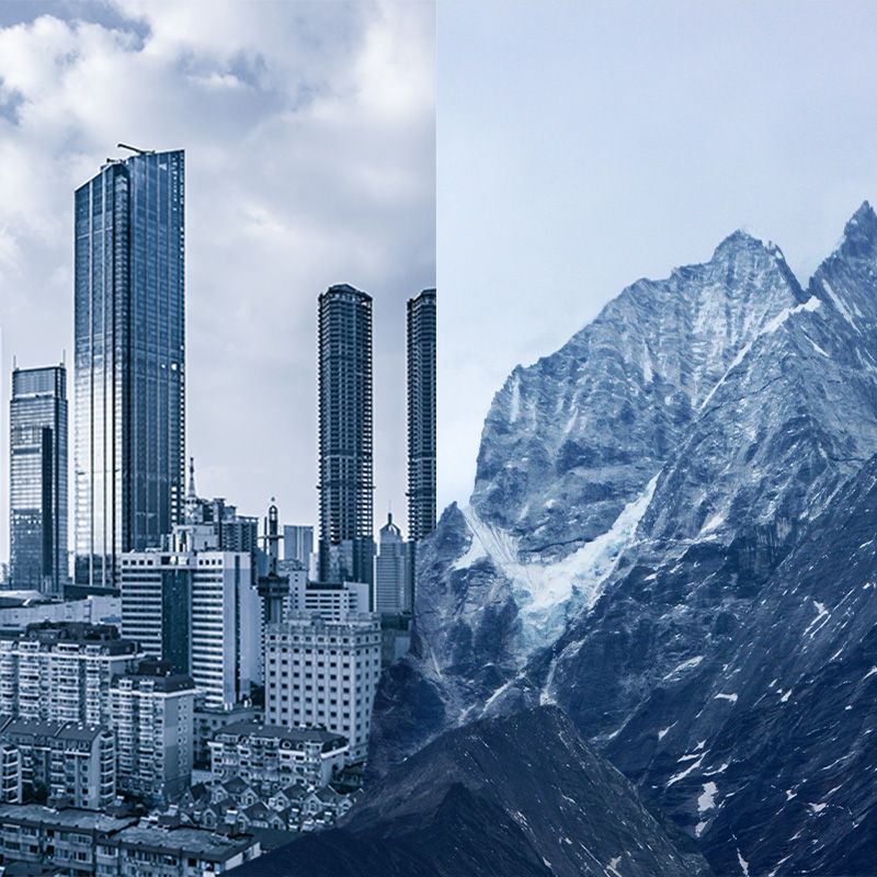 Stadt vs. Berg Stadt vs. Berg