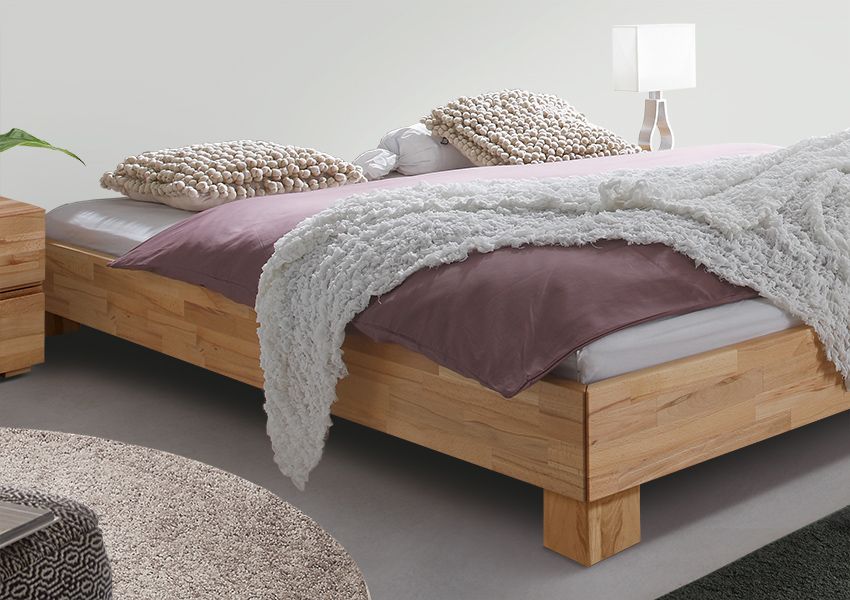 Schlafzimmer Minimalismus Holzbett schlicht Schlafzimmer Minimalismus mit schlichtem Holzbett