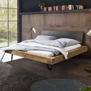 Balkenbett Anes Wildeiche Vintage Massivholz