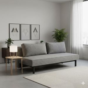 Schlafsofa Ellwood Webstoff mit Stauraum