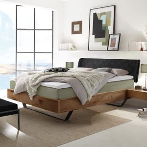 Boxspringbett Pareio Wildeiche Massivholz
