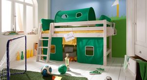 Mini-Hochbett Kids Paradise Kiefer Massivholz mit Lattenrost