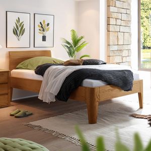 Einzelbett Ambato Eiche Massivholz