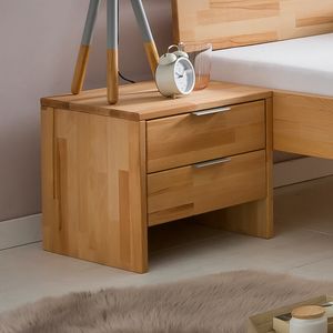 Nachttisch Tonia Kernbuche Massivholz H 40 cm