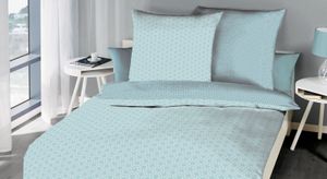 Mako-Satin-Bettwäsche Mint Cloud