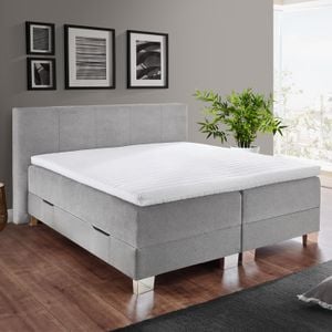 Boxspringbett Kenan Webstoff mit Bettkasten