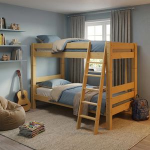 Etagenbett Kids Fantasy Buche Massivholz mit Lattenrost 90x200cm