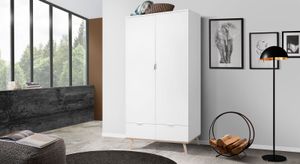 Drehtüren-Kleiderschrank Bjarma