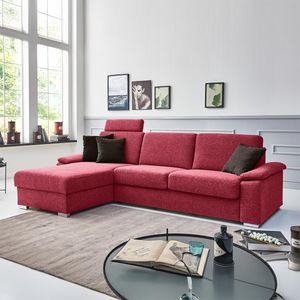 Ecksofa Cesio mit Schlaffunktion Ottomane links