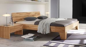 Bett Louvera Kernbuche Massivholz