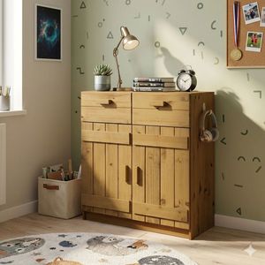Kommode Kids Paradise Kiefer Massivholz mit Schubladen