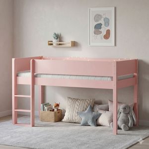 Mini-Hochbett Kids Town Color Buche teilmassiv mit Lattenrost
