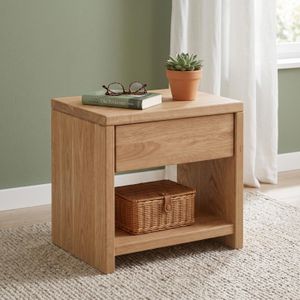 Nachttisch Vetralla Wildeiche Massivholz H 40cm