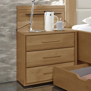 Nachttisch Narita Erle teilmassiv H 53cm