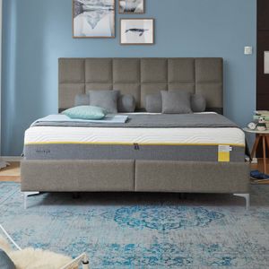 Tempur Polsterbett Classic Komfort Webstoff mit Kopfteil Check
