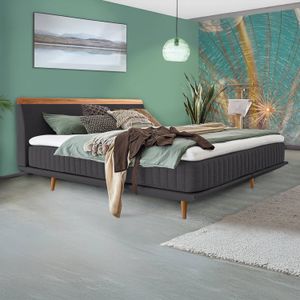 Boxspringbett Mavilla Eiche Webstoff