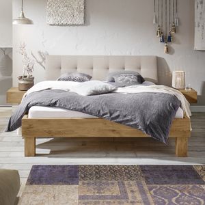 Bett Santa Luiza Wildeiche Vintage Massivholz