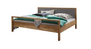 Bett Paige Komfort Eiche Massivholz