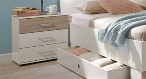 Nachttisch Kormoran Eiche Dekor H 58cm