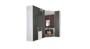Eck-Kleiderschrank Bassiano