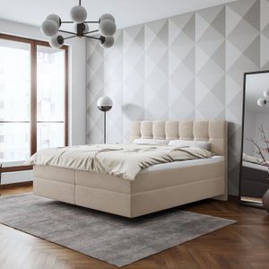 SCHLARAFFIA Boxspringbett Medea Webstoff/Microvelours