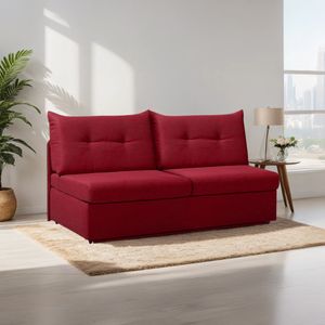 Schlafsofa Retford Webstoff/Velours mit Bettkasten