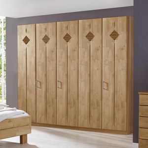 Drehtüren-Kleiderschrank Aliano Erle teilmassiv