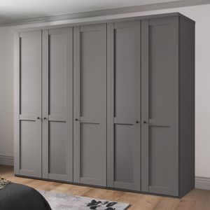 Drehtüren-Kleiderschrank Qamar H 216cm