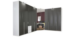 Eck-Kleiderschrank Bassiano