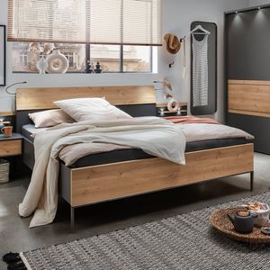 Bett Marcelino Eiche Dekor