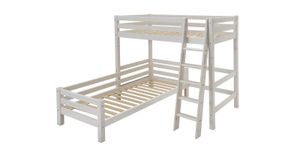 Eck-Etagenbett Kids Paradise Kiefer Massivholz mit Lattenrost