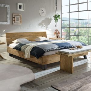Bett Ormar Wildeiche Massivholz