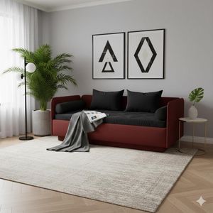 Schlafsofa Eriko Kunstleder mit Bettkasten