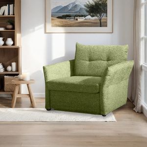 Schlafsessel Retford Webstoff/Velours mit Bettkasten