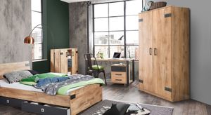 Drehtüren-Kleiderschrank Nolan