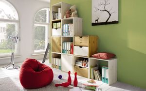 Regalwürfel Kids Paradise Kiefer Massivholz H 50 cm