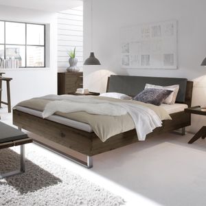 Bett Valletta Komfort Wildeiche Massivholz