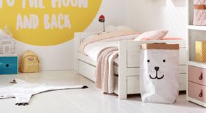 LIFETIME Kojen-Ausziehbett Original Kiefer Massivholz mit Lattenrost