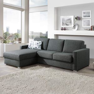 Ecksofa Lelio mit Schlaffunktion Ottomane links
