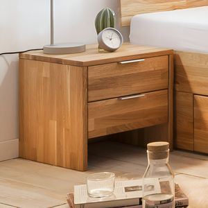 Nachttisch Kanata Wildeiche Massivholz H 40 cm