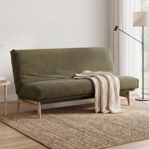Schlafsofa Atessa Webstoff/Cord mit Lattenrost und Aufbewahrungstuch