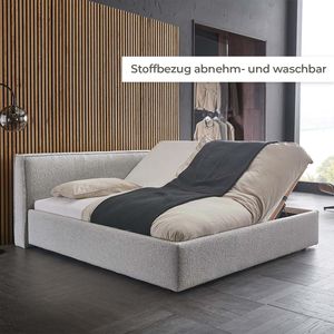 HOMELIV. Polsterbett SwitchIT Cordoba Webstoff mit Bettkasten und Lattenrost