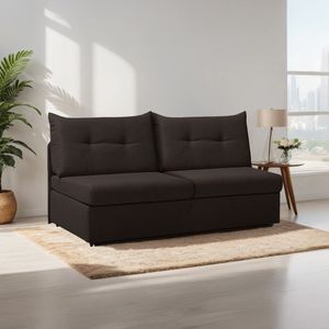 Schlafsofa Retford Webstoff/Velours mit Bettkasten