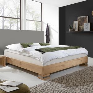Boxspringbett Mexiana Wildeiche Massivholz ohne Kopfteil