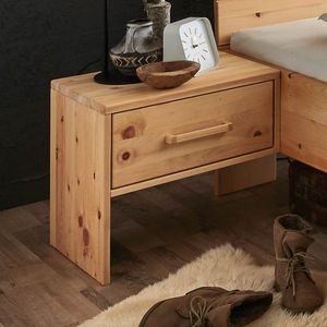 Nachttisch Marmolata Zirbe Massivholz H 48cm