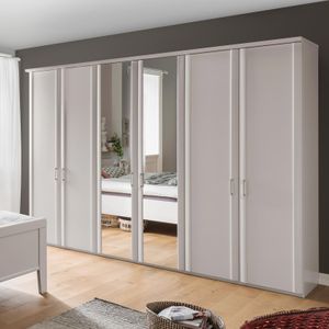 Drehtüren-Kleiderschrank Calimera mit Spiegel H 216cm