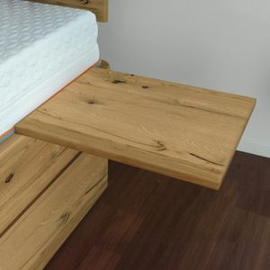 Schwebenachttisch Macka Wildeiche Massivholz