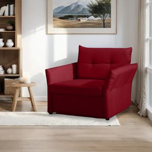 Schlafsessel Retford Webstoff/Velours mit Bettkasten