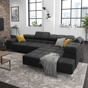 HOMELIV. Ecksofa Cambridge 321x216x85cm Webstoff